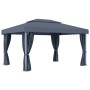 Pavillon mit anthrazitgrauem Aluminiumvorhang 4x3 m von , Zelte und Pavillons - Ref: Foro24-3053376, Preis: 535,32 €, Rabatt: %
