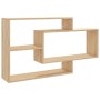 Wandregale aus eichenfarbenem Sperrholz, 104 x 20 x 58,5 cm von vidaXL, Regale und Regale - Ref: Foro24-800327, Preis: 40,95 ...