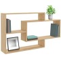 Wandregale aus eichenfarbenem Sperrholz, 104 x 20 x 58,5 cm von vidaXL, Regale und Regale - Ref: Foro24-800327, Preis: 40,95 ...