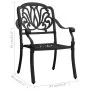 Gartenstühle 2 Stück Aluminiumguss schwarz von , Gartenstühle - Ref: Foro24-315568, Preis: 370,28 €, Rabatt: %