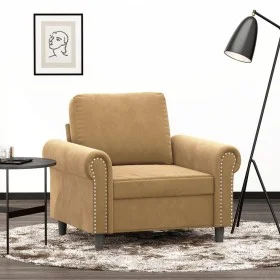 Brauner Samtsessel 60 cm von , Sofas - Ref: Foro24-359516, Preis: 173,74 €, Rabatt: %