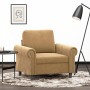 Sillón de terciopelo marrón 60 cm de , Sofás - Ref: Foro24-359516, Precio: 152,71 €