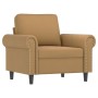 Sillón de terciopelo marrón 60 cm de , Sofás - Ref: Foro24-359516, Precio: 152,71 €