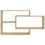 Oak-colored plywood wall shelves 104x20x58.5 cm by vidaXL, Shelves and shelves - Ref: Foro24-800327, Price: 40,81 €, Discount: %