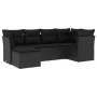 6-piece garden sofa set and black synthetic rattan cushions by , Garden sets - Ref: Foro24-3249784, Price: 394,10 €, Discount: %