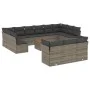 14-piece garden sofa set with gray synthetic rattan cushions by , Garden sets - Ref: Foro24-3256256, Price: 838,36 €, Discoun...