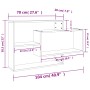 Wandregale aus eichenfarbenem Sperrholz, 104 x 20 x 58,5 cm von vidaXL, Regale und Regale - Ref: Foro24-800327, Preis: 40,95 ...