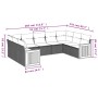 9-teiliges Gartensofa-Set mit beigen synthetischen Rattankissen von , Gartensets - Ref: Foro24-3227956, Preis: 528,33 €, Raba...