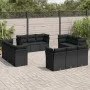 Garden sofa set 12 pieces with black synthetic rattan cushions by , Garden sets - Ref: Foro24-3249164, Price: 877,20 €, Disco...