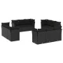 Garden sofa set 12 pieces with black synthetic rattan cushions by , Garden sets - Ref: Foro24-3249164, Price: 877,20 €, Disco...