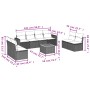 9-teiliges Gartensofa-Set mit beigen synthetischen Rattankissen von , Gartensets - Ref: Foro24-3256415, Preis: 550,28 €, Raba...