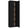 Black plywood office cabinet 60x32x190 cm by vidaXL, Filing cabinets - Ref: Foro24-800298, Price: 136,90 €, Discount: %