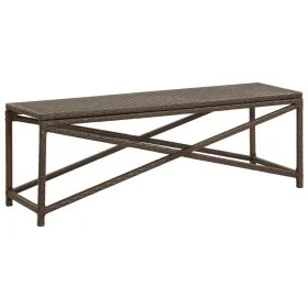 Braune Gartenbank aus synthetischem Rattan, 120 cm von vidaXL, Gartenbänke - Ref: Foro24-46212, Preis: 67,61 €, Rabatt: %