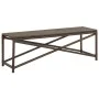Banco de jardín de ratán sintético marrón 120 cm de vidaXL, Bancos de jardín - Ref: Foro24-46212, Precio: 67,61 €, Descuento: %