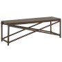 Braune Gartenbank aus synthetischem Rattan, 120 cm von vidaXL, Gartenbänke - Ref: Foro24-46212, Preis: 68,56 €, Rabatt: %