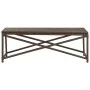 Banco de jardín de ratán sintético marrón 120 cm de vidaXL, Bancos de jardín - Ref: Foro24-46212, Precio: 67,61 €, Descuento: %
