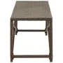 Banco de jardín de ratán sintético marrón 120 cm de vidaXL, Bancos de jardín - Ref: Foro24-46212, Precio: 67,61 €, Descuento: %