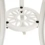 Mesa de jardín aluminio fundido blanco 62x62x65 cm de , Mesas de jardín - Ref: Foro24-315581, Precio: 83,51 €, Descuento: %