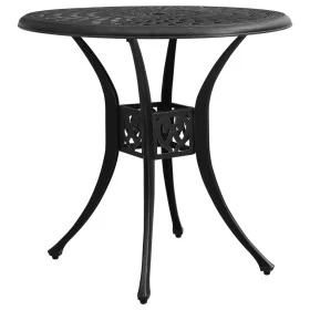 Black cast aluminum garden table 78x78x72 cm by , Garden tables - Ref: Foro24-315583, Price: 168,88 €, Discount: %
