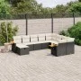 Garden sofa set 10 pieces with black synthetic rattan cushions by , Garden sets - Ref: Foro24-3227155, Price: 586,47 €, Disco...