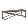 Banco de jardín de ratán sintético marrón 120 cm de vidaXL, Bancos de jardín - Ref: Foro24-46212, Precio: 67,61 €, Descuento: %