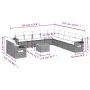 Garden sofa set 12 pieces with black synthetic rattan cushions by , Garden sets - Ref: Foro24-3256972, Price: 863,30 €, Disco...