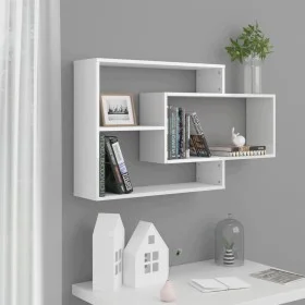 Wandregale Sperrholz weiß glänzend 104x20x58,5cm von vidaXL, Regale und Regale - Ref: Foro24-800330, Preis: 36,08 €, Rabatt: %