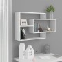 Wandregale Sperrholz weiß glänzend 104x20x58,5cm von vidaXL, Regale und Regale - Ref: Foro24-800330, Preis: 36,81 €, Rabatt: %