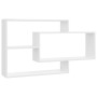 Wandregale Sperrholz weiß glänzend 104x20x58,5cm von vidaXL, Regale und Regale - Ref: Foro24-800330, Preis: 36,81 €, Rabatt: %
