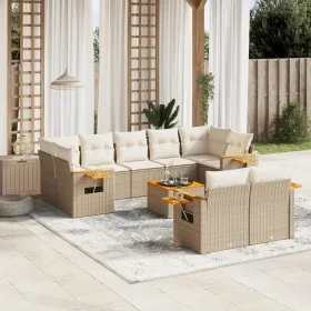 Garden sofa set with beige cushions 10 pieces synthetic rattan by , Garden sets - Ref: Foro24-3227136, Price: 701,41 €, Disco...