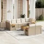 Garden sofa set with beige cushions 10 pieces synthetic rattan by , Garden sets - Ref: Foro24-3227136, Price: 701,41 €, Disco...