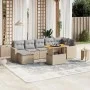Gartensofa-Set mit beigem Kissenmix, 8-teilig aus PE-Rattan von , Gartensets - Ref: Foro24-3264734, Preis: 471,11 €, Rabatt: %