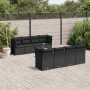 8-teiliges Gartensofa-Set und schwarze synthetische Rattankissen von , Gartensets - Ref: Foro24-3249144, Preis: 598,76 €, Rab...