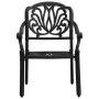 Bistro table and chairs 3 pieces black cast aluminum by , Garden sets - Ref: Foro24-3070572, Price: 521,36 €, Discount: %