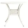 Mesa y sillas de bistró 3 piezas aluminio fundido blanco de , Conjuntos de jardín - Ref: Foro24-3070585, Precio: 475,29 €, De...