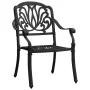 Bistro table and chairs 3 pieces black cast aluminum by , Garden sets - Ref: Foro24-3070566, Price: 453,88 €, Discount: %