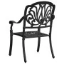Bistro table and chairs 3 pieces black cast aluminum by , Garden sets - Ref: Foro24-3070566, Price: 453,88 €, Discount: %