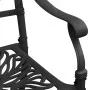 Bistro table and chairs 3 pieces black cast aluminum by , Garden sets - Ref: Foro24-3070566, Price: 453,88 €, Discount: %