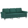 Dreiteiliges Sofaset mit dunkelgrünen Samtkissen. von , Sofas - Ref: Foro24-3202172, Preis: 737,72 €, Rabatt: %