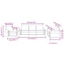 Dreiteiliges Sofaset mit dunkelgrünen Samtkissen. von , Sofas - Ref: Foro24-3202172, Preis: 737,72 €, Rabatt: %