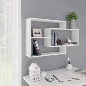 Wandregale aus weißem Sperrholz 104x20x58,5 cm von vidaXL, Regale und Regale - Ref: Foro24-800324, Preis: 35,61 €, Rabatt: %
