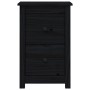 Solid black pine wood bedside table 40x35x61.5 cm by vidaXL, Nightstands - Ref: Foro24-820954, Price: 49,21 €, Discount: %