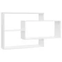 Wandregale aus weißem Sperrholz 104x20x58,5 cm von vidaXL, Regale und Regale - Ref: Foro24-800324, Preis: 35,61 €, Rabatt: %
