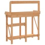 Blumentopf-Bank mit Regalen aus massiver brauner Fichtenholz von , Topfständer - Ref: Foro24-368432, Preis: 114,95 €, Rabatt: %