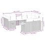 Gartenmöbel-Set 9-teilig mit grauen Polstern aus synthetischem Rattan von , Gartensets - Ref: Foro24-3227131, Preis: 549,67 €...