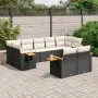 Set de sofás de jardín 8 piezas y cojines ratán sintético negro by , Garden sets - Ref: Foro24-3227127, Price: 546,22 €, Disc...