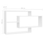 Wandregale aus weißem Sperrholz 104x20x58,5 cm von vidaXL, Regale und Regale - Ref: Foro24-800324, Preis: 36,11 €, Rabatt: %