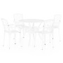 Bistrotisch und Stühle 5 Stück aus weißem Aluminiumguss von , Gartensets - Ref: Foro24-3070612, Preis: 744,79 €, Rabatt: %