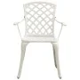 Bistrotisch und Stühle 5 Stück aus weißem Aluminiumguss von , Gartensets - Ref: Foro24-3070612, Preis: 715,30 €, Rabatt: %
