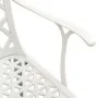 Bistrotisch und Stühle 5 Stück aus weißem Aluminiumguss von , Gartensets - Ref: Foro24-3070612, Preis: 715,30 €, Rabatt: %